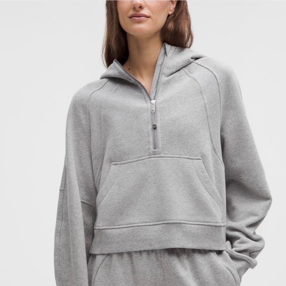 Lulu Lemon Gray Half-Zip Hoodie